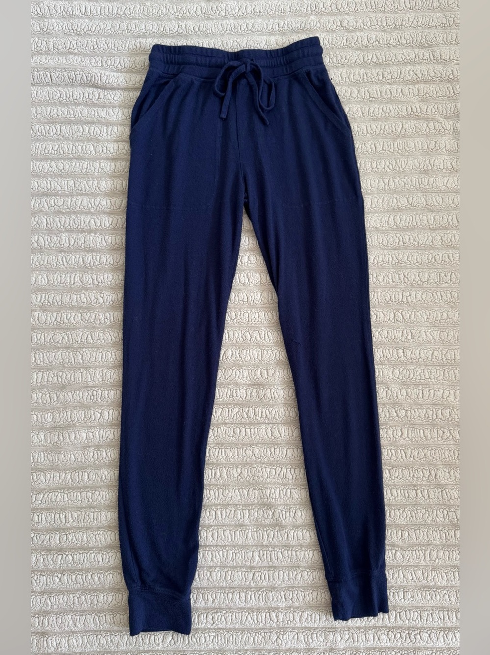 Navy Soft Knit Jogger Lounge Pants